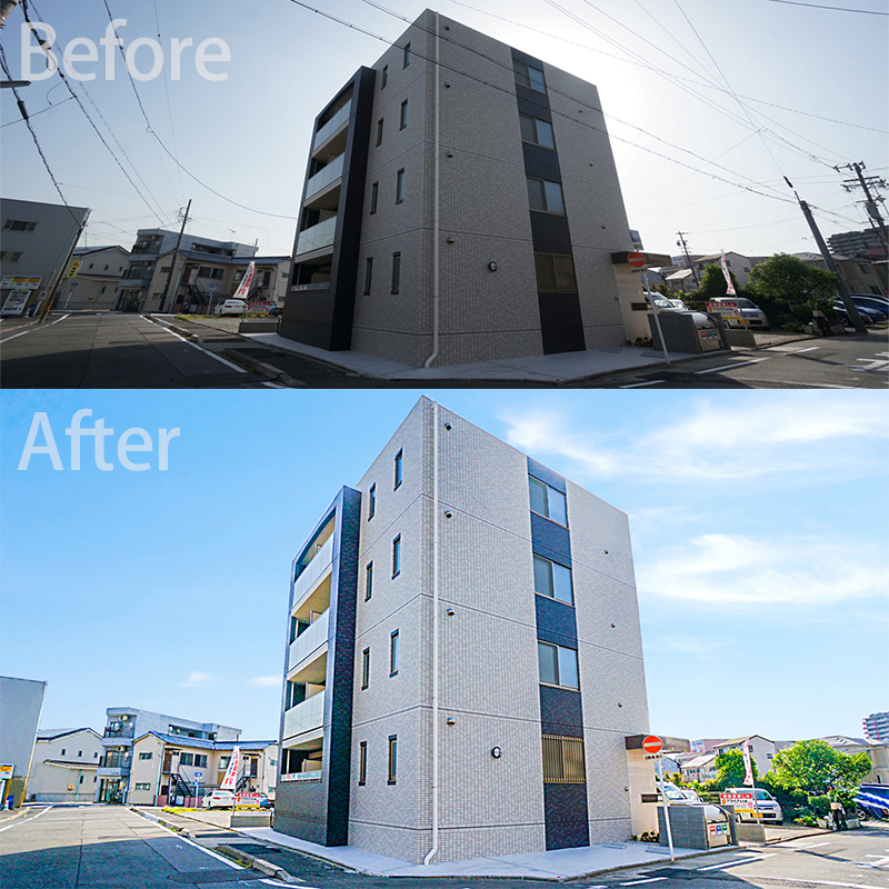 建築写真前後